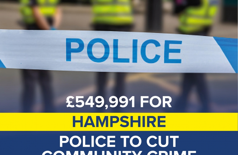 £550,000 in extra funding for Hampshire