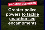 Greater police powers to tackle unauthorised encampments